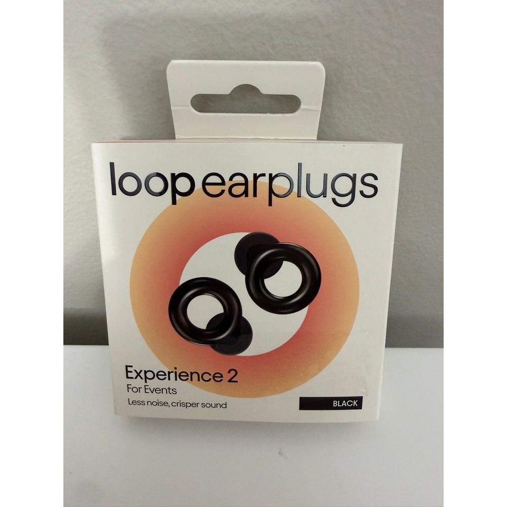 Loop Experience 2 Earplugs Unisex OS Black High Fidelity Concert NWT
